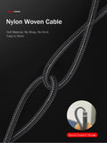 ROCK Nylon Braided Micro USB Charging Cable for Android Devices