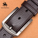 NO.ONEPAUL Genuine Cow Leather Luxury Designer Belt - 8 styles available