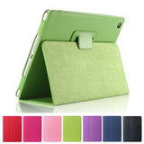 Utoper Litchi Patterned PU Leather Flip Case For iPad Air 2