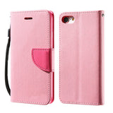Multi-colour Flip Leather Case with Wallet and Stand for iPhone 6, 6 Plus, 6S, 6S Plus, 7, 7 Plus Pink / For iPhone 6, 6s by Kisscase - Titanwise