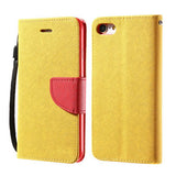 Multi-colour Flip Leather Case with Wallet and Stand for iPhone 6, 6 Plus, 6S, 6S Plus, 7, 7 Plus Yellow / For iPhone 6, 6s by Kisscase - Titanwise