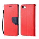Multi-colour Flip Leather Case with Wallet and Stand for iPhone 6, 6 Plus, 6S, 6S Plus, 7, 7 Plus Red / For iPhone 6, 6s by Kisscase - Titanwise