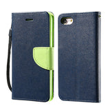 Multi-colour Flip Leather Case with Wallet and Stand for iPhone 6, 6 Plus, 6S, 6S Plus, 7, 7 Plus Dark Blue / For iPhone 6, 6s by Kisscase - Titanwise