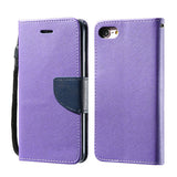 Multi-colour Flip Leather Case with Wallet and Stand for iPhone 6, 6 Plus, 6S, 6S Plus, 7, 7 Plus Purple / For iPhone 6, 6s by Kisscase - Titanwise
