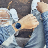 STARKING Official TM0916 Azure Zinc Alloy Men's Quartz Watch - Curved Glass - Stainless Steel Strap