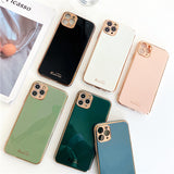 LOVECOM Luxury Gold Electroplated Slim Silicone Case for iPhone 7, 7 Plus, 8, 8 Plus, X, XR, XS, XS Max, 11, 11 Pro, 11 Pro Max