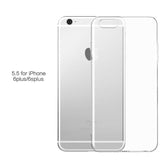 Transparent Silicone Case for iPhone 4, 4S, 5, 5S, SE, 6, 6S, 6 Plus, 6S Plus, 7, 7 Plus For iphone 6 Plus, 6s Plus by PZOZ - Titanwise