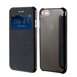 Smart Window View Leather Case for iPhone 7 / 7 Plus Black / For Iphone 7 by Floveme - Titanwise