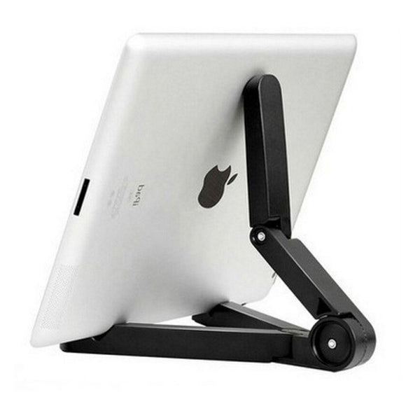 Foldable + Adjustable Universal Tablet Stand Black by Powstro K - Titanwise