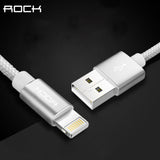 ROCK MFI Certified Fast Charging Nylon Braided Lightning to USB Cable for Apple Devices by Rock - Titanwise
