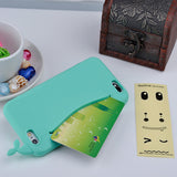Cute Whale Storage Case for iPhone 4, 4S, 5, 5S, 5C, SE, 6, 6S, 7 Green / For iPhone 4, 4s by Titanwise - Titanwise