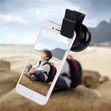 2-in-1 Clip-on Camera Lens Kit For iPhones - 0.45X Wide Angle and 12.5X Macro Lens