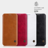 Nillkin Qin Series PU Leather Flip Wallet Case For Samsung Galaxy Phones