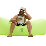 Inflatable Air Sofa/Bed/Sleeping Bag With Side Pocket