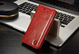 Luxury Leather Magnetic Flip Wallet Case For iPhone 5, 5S, 5C, SE, 6, 6S, 6 Plus, 6S Plus, 7, 7 Plus, 8, 8 Plus, X, XR, XS, XS Max, 11, 11 Pro, 11 Pro Max