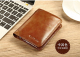 ManBang Genuine Leather Compact Men's Wallet