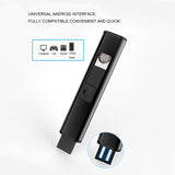 IcFun USB Rechargeable Light and Thin Metal Plasma Lighter