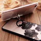 Flower Ring Grip Case for iPhone 6, 6 Plus, 6S, 6S Plus, 7, 7 Plus, 8, 8 Plus