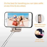 LANCASE Portable Selfie Stick Case for iPhone 6, 6 Plus, 6S, 6S Plus, 7, 7 Plus, 8, 8 Plus with Bluetooth Control