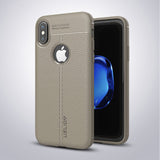 USLION Luxury Litchi Leather Texture Phone Case For iPhone 6, 6 Plus, 6S, 6S Plus, 7, 7 Plus, 8, 8 Plus, X