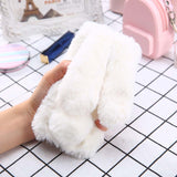 Cute Soft Fluffy Fur Rabbit Case For Samsung Galaxy Phones Case