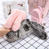 Cute Soft Fluffy Fur Rabbit Case For Samsung Galaxy Phones Case