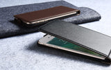 KISSCASE Vertical Flip Leather Case for iPhone 5, 5S, 5C, SE, 6, 6 Plus, 6S, 6S Plus, 7, 7 Plus, 8, 8 Plus
