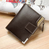 baellerry Men's Leather Wallet with Zipper