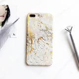 Hard Plastic Marble Case for iPhone 6, 6 Plus, 6S, 6S Plus, 7, 7 Plus, 8, 8 Plus, X