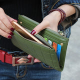 New Korean Fashion Square Design Style PU Leather Women's Wallet Purse
