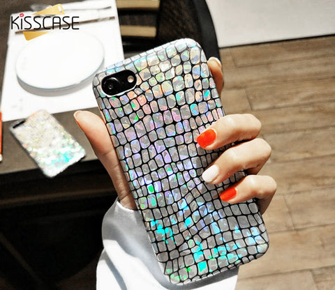 KISSCASE Luxury Shiny Crocodile Pattern Case For iPhone 6, 6 Plus, 6S, 6S Plus, 7, 7 Plus, 8, 8 Plus