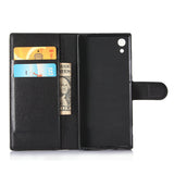 Magnetic Leather Flip Wallet Case For Sony Xperia XA1, XA1 Ultra, XA1 Plus, XA2, XA2 Ultra