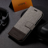 UTOPER Business Leather and Canvas Design Case for LG G5, G6, V20, V30