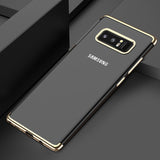 FLOVEME Luxury Transparent Case with Edge Plating For Samsung Galaxy S8, S8 Plus, S9, S9 Plus and Note 8