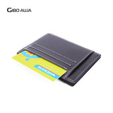 Gibo Auja Super Compact Genuine Leather Men's Wallet