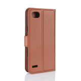 Magnetic Leather Flip Wallet Case For LG Q6, G6, V30