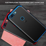GerTong Ultra Thin Transparent Case with Electroplated Corners for OnePlus 5, 5T, 6