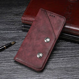 Vintage Style Luxury Leather Flip Wallet Case for OnePlus 6