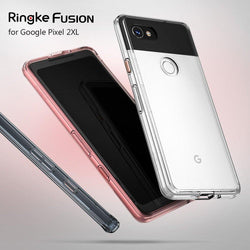 Ringke Clear Back and Bumper Frame Fusion Design Case for Google Pixel 2, 2 XL