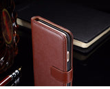 Flip Leather Case with Wallet and Stand for iPhone 7, 7 Plus by Tomkas - Titanwise