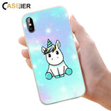CASEIER Cute Reflective Unicorn or Transparent Animal Case For iPhone 6, 6 Plus, 6S, 6S Plus, 7, 7 Plus, 8, 8 Plus, X, XR, XS, XS Max, 11, 11 Pro, 11 Pro Max