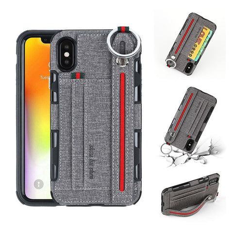 Keyring Fabric Wallet + Holding Strap Case for iPhone 6, 6 Plus, 6S, 6 – Titanwise Keyring Fabric Wallet + Holding Strap Case for iPhone 6, 6 Plus, 6S, 6 – Titanwise