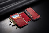 New CaseMe Detachable Luxury Leather Flip Wallet Case For iPhone 6, 6 Plus, 6S, 6S Plus, 7, 7 Plus, 8, 8 Plus, X, XR, XS, XS Max, 11, 11 Pro, 11 Pro Max, SE 2020