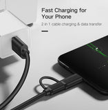 Ugreen Micro USB and USB Type C 2-in-1 Charging Cable