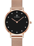 STARKING Official Branded TL0919 Luxury Rose Gold Women's Quartz Watch - Stainless Steel or Genuine Leather Strap