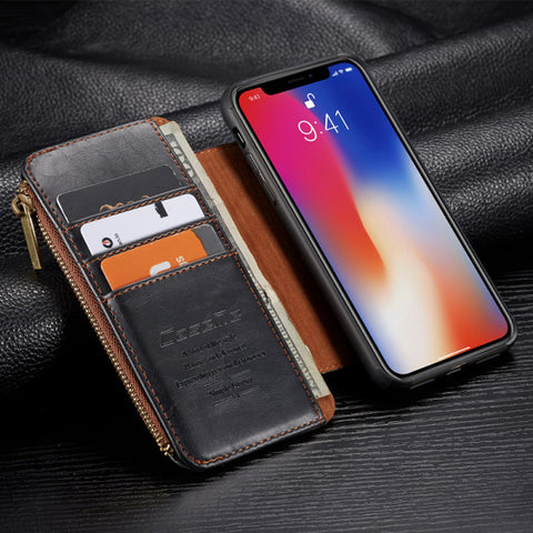 New CaseMe Detachable Luxury Leather Flip Wallet Case For iPhone 6, 6 – Titanwise New CaseMe Detachable Luxury Leather Flip Wallet Case For iPhone 6, 6 – Titanwise