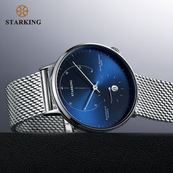 STARKING Official Branded AM0269 Luxury Mechanical Stainless Steel Men's Watch - 28800 High-Beats Automatic Self-Winding Movement