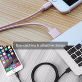 ROCK Nylon Braided Lightning Charging Cable for Apple Devices by Rock - Titanwise