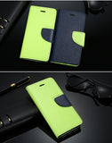 Multi-colour Flip Leather Case with Wallet and Stand for iPhone 6, 6 Plus, 6S, 6S Plus, 7, 7 Plus by Kisscase - Titanwise