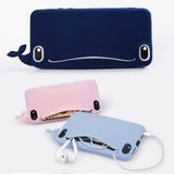 Cute Whale Storage Case for iPhone 4, 4S, 5, 5S, 5C, SE, 6, 6S, 7 by Meaford - Titanwise